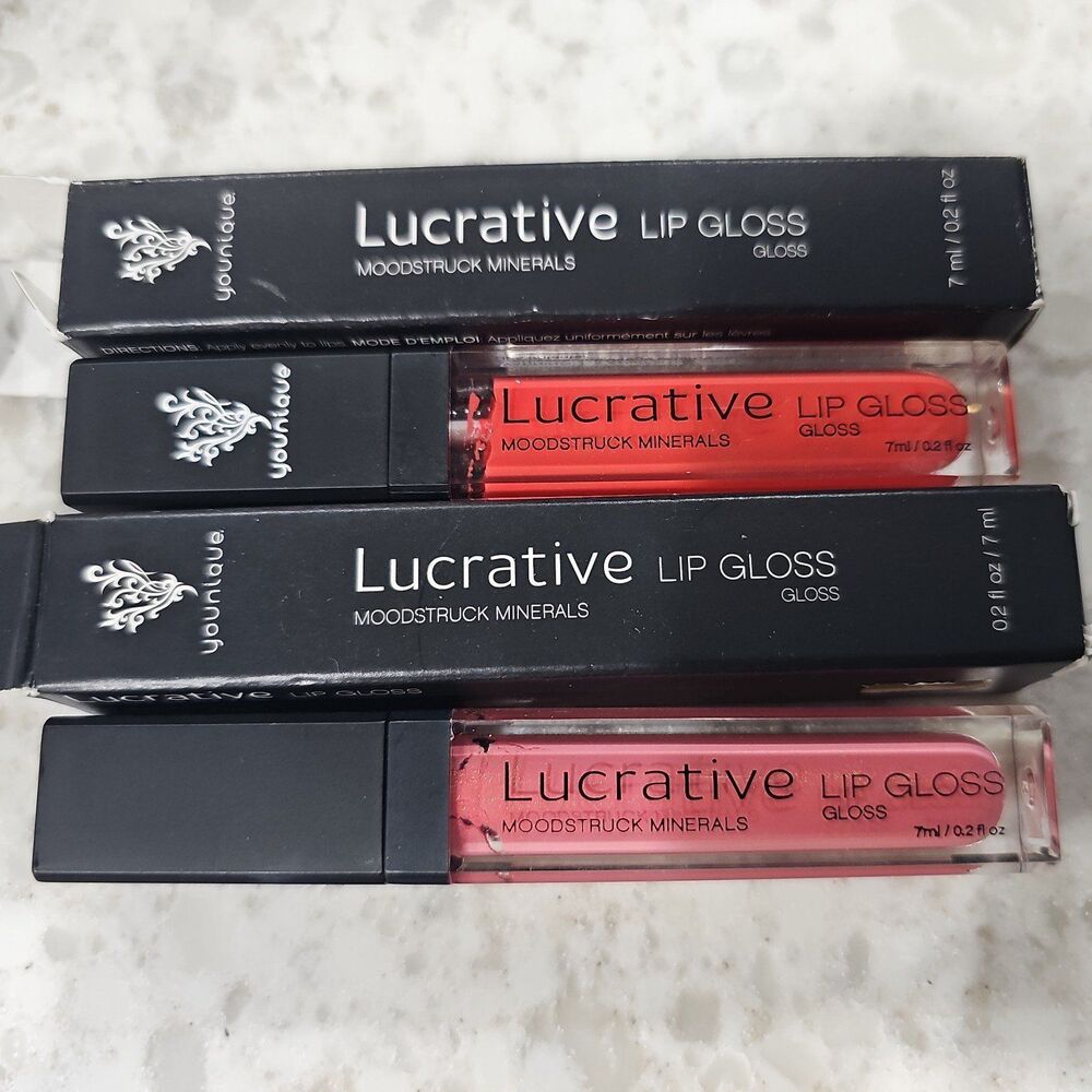 Younique Lucrative lip gloss  NEW Ladylike and Lippy